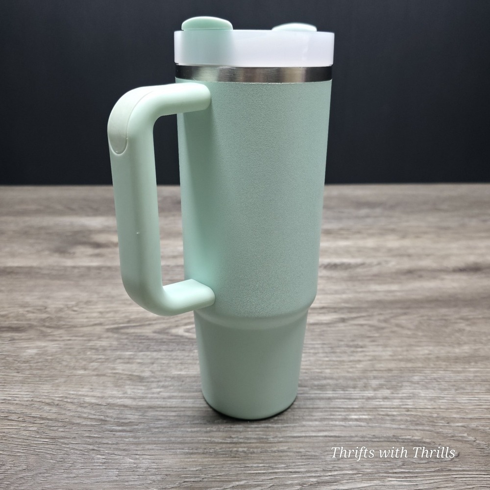 Stanley Quencher H2.0 FlowState 30oz Tumbler Mint Green Stainless Steel with Lid - Picture 8 of 16